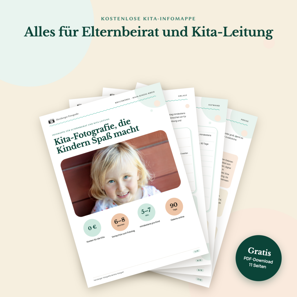 Kostenlose Kita Infomappe f&uuml;r Eltern, Elternbeirat und das Kita-Personal. 